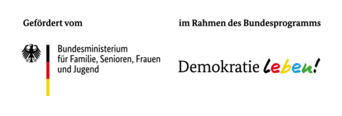 Logos - Bundesministerium für Familie, Senioren, Frauen und Jugend / Programm Demokratie leben!